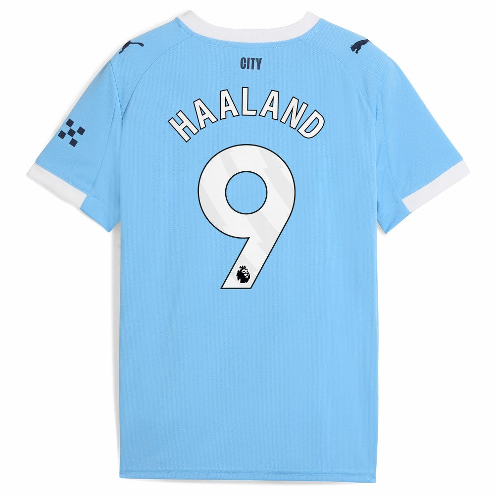Erling Haaland Manchester City Youth 2025/26 Home Replica Player Jersey - Puma Sky Blue