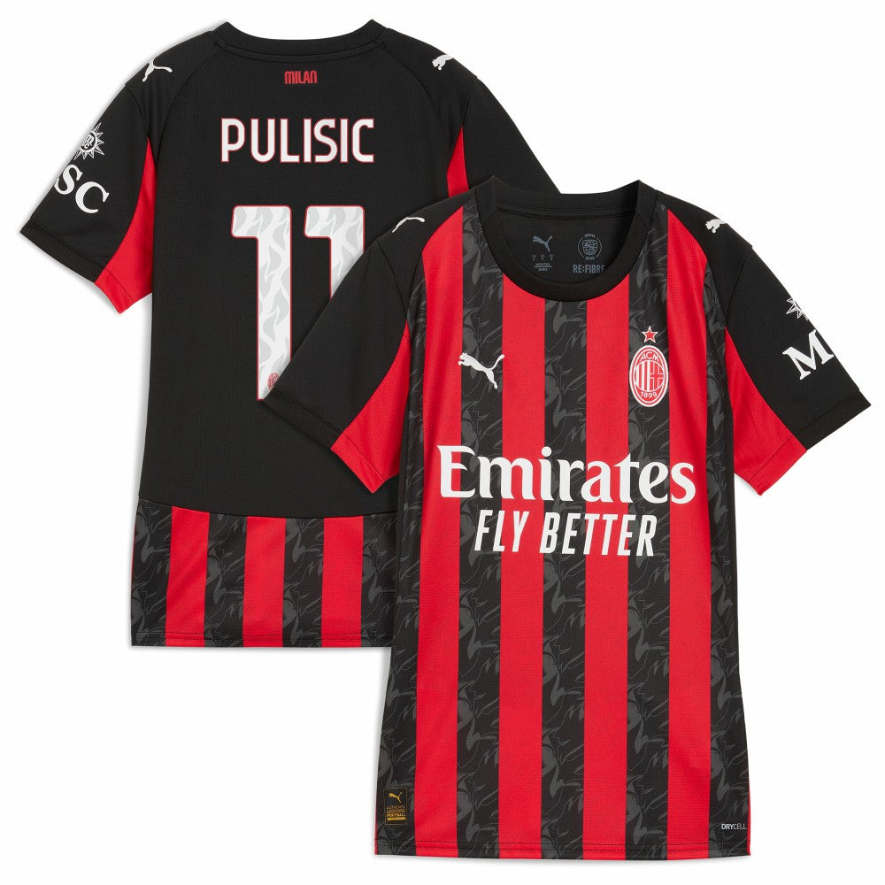 Christian Pulisic AC Milan Women's 2025/26 Home Replica Player Jersey - Puma Red