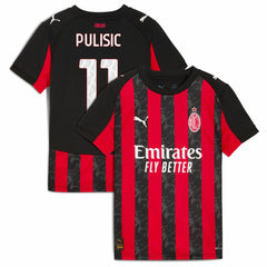 Christian Pulisic AC Milan Youth 2025/26 Home Replica Player Jersey - Puma Red