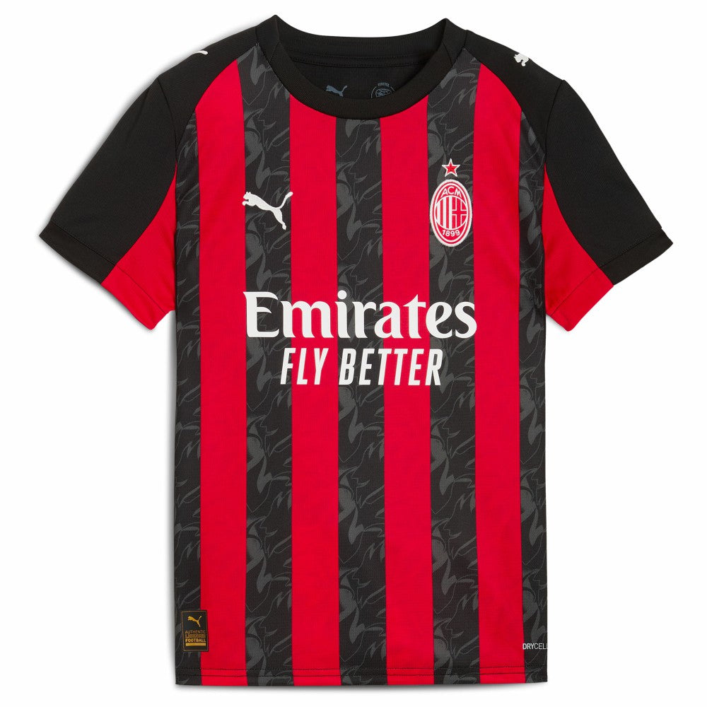 Christian Pulisic AC Milan Youth 2025/26 Home Replica Player Jersey - Puma Red