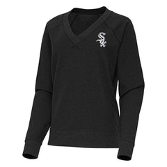 MLB Chicago White Sox Antigua Women's Varsity Tri-Blend V-Neck Long Sleeve T-Shirt