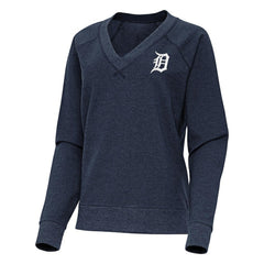MLB Detroit Tigers Antigua Women's Varsity Tri-Blend V-Neck Long Sleeve T-Shirt