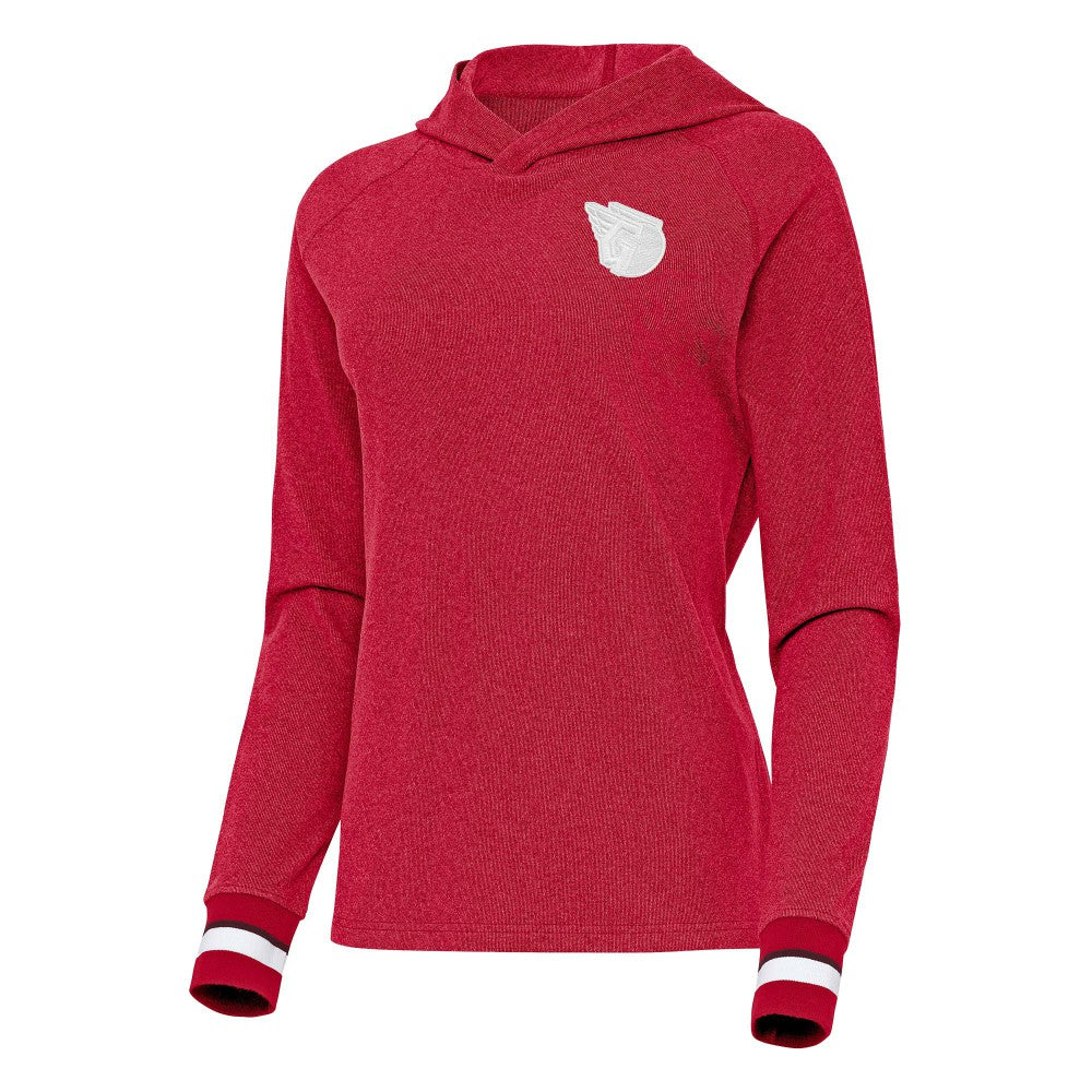 MLB Cleveland Guardians Antigua Women's Trek Pullover Hoodie