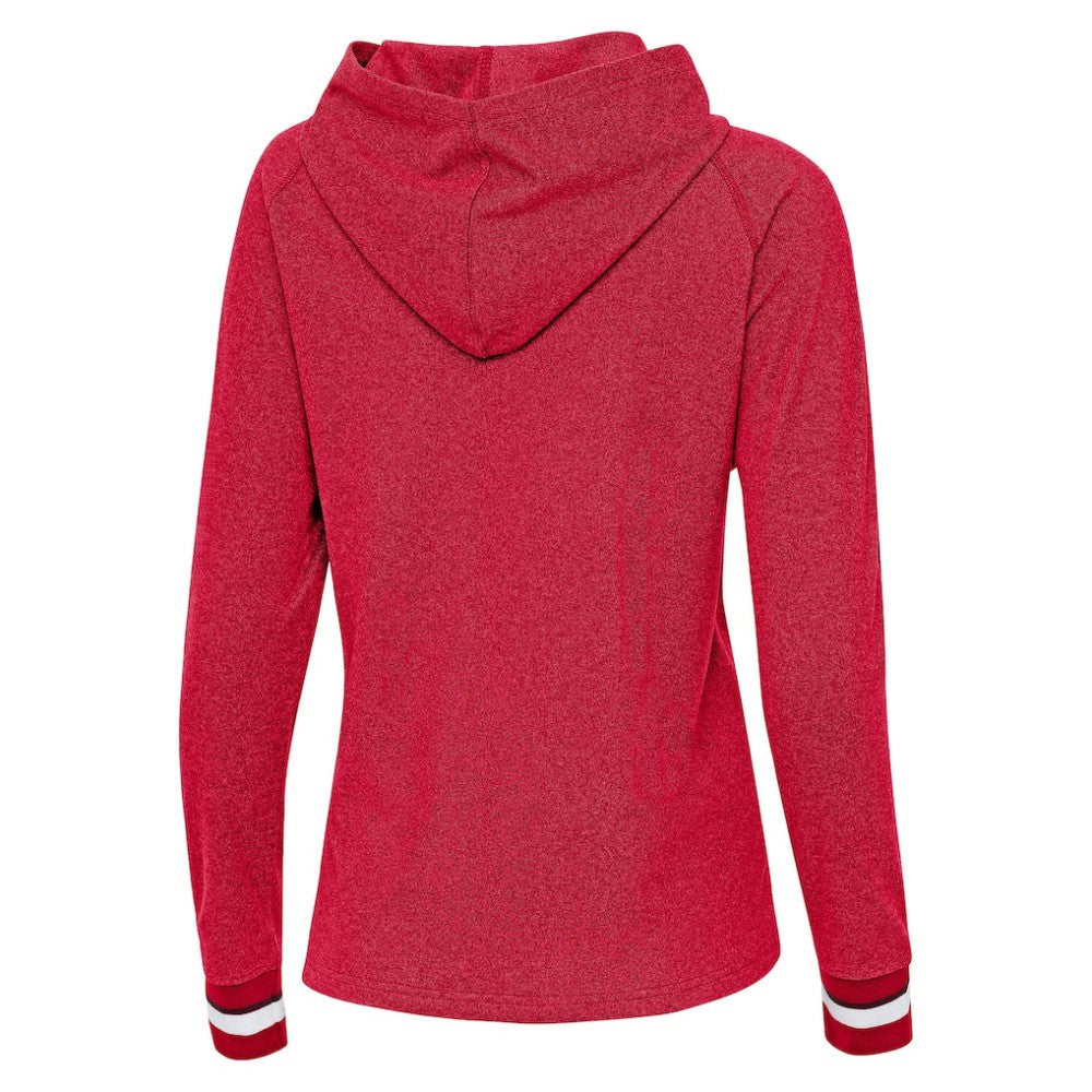 MLB Atlanta Braves Antigua Women's Trek Pullover Hoodie