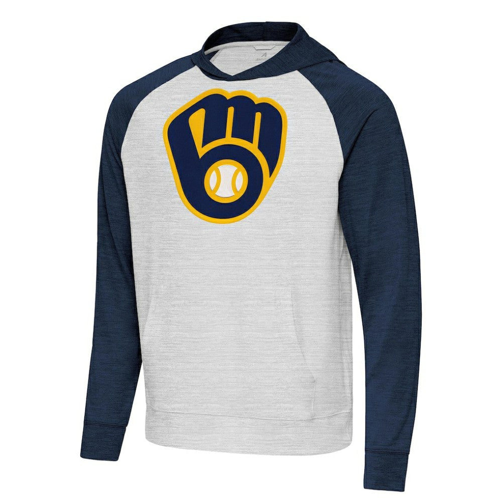 MLB Milwaukee Brewers Antigua Urgent Pullover Hoodie