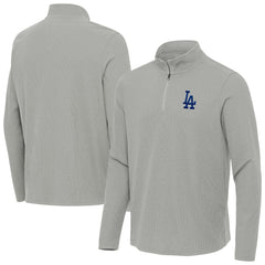 MLB Los Angeles Dodgers Antigua Sync Tri-Blend Quarter-Zip Pullover