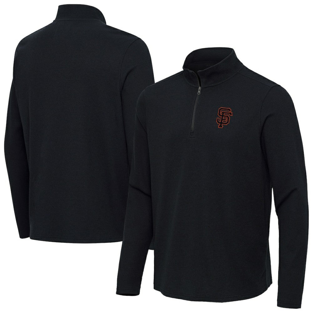 MLB San Francisco Giants Antigua Sync Tri-Blend Quarter-Zip Pullover