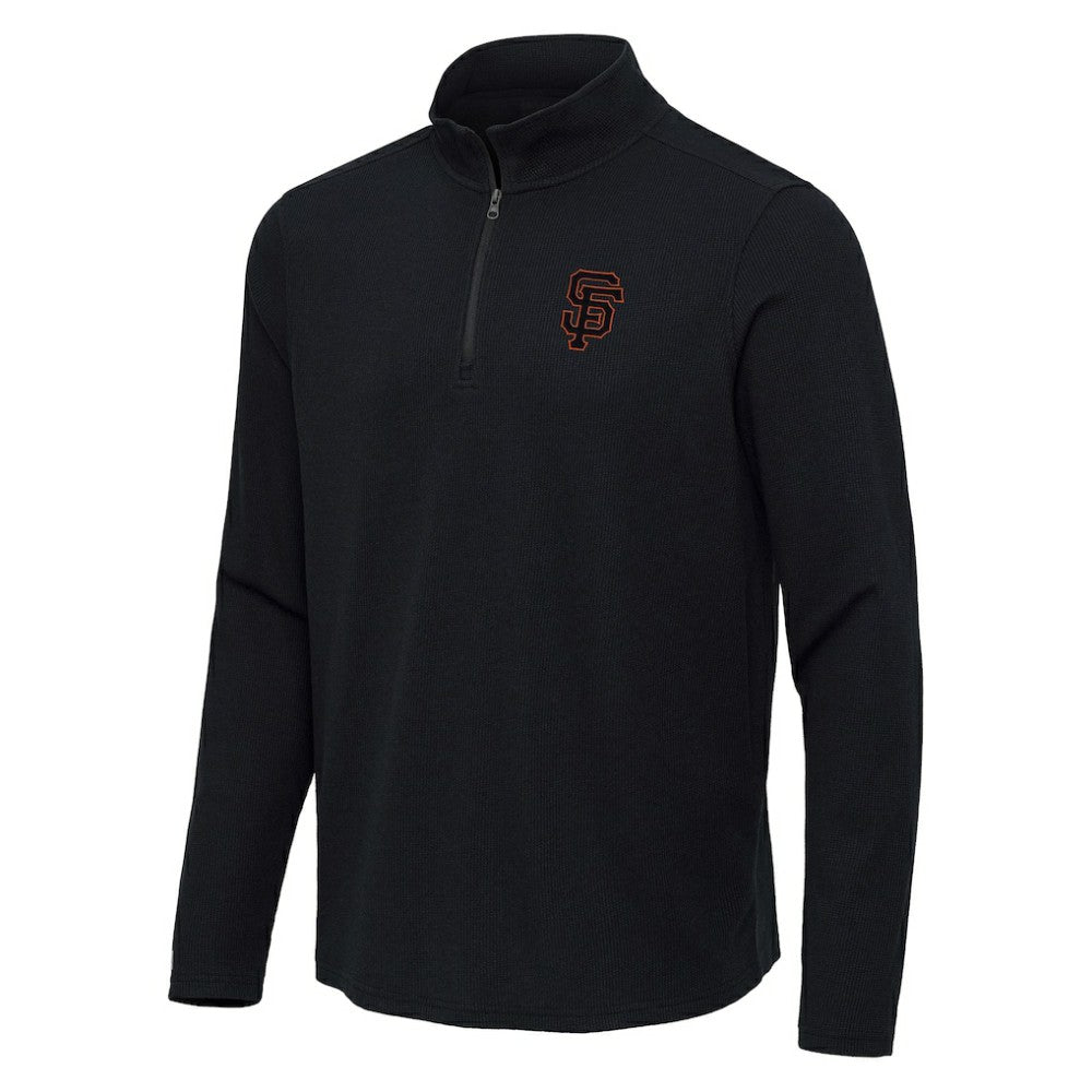 MLB San Francisco Giants Antigua Sync Tri-Blend Quarter-Zip Pullover