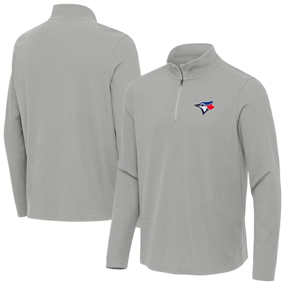 MLB Toronto Blue Jays Antigua Sync Tri-Blend Quarter-Zip Pullover