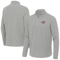MLB Toronto Blue Jays Antigua Sync Tri-Blend Quarter-Zip Pullover