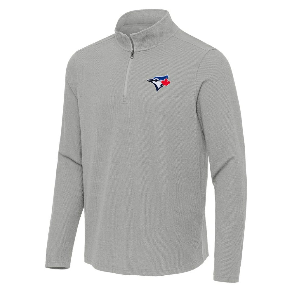 MLB Toronto Blue Jays Antigua Sync Tri-Blend Quarter-Zip Pullover