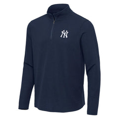MLB New York Yankees Antigua Sync Tri-Blend Quarter-Zip Pullover