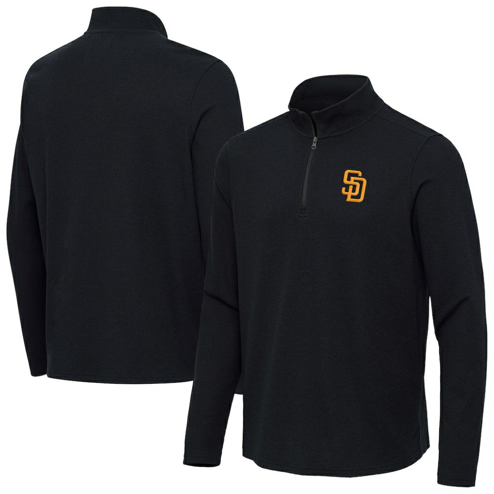 MLB San Diego Padres Antigua Sync Tri-Blend Quarter-Zip Pullover