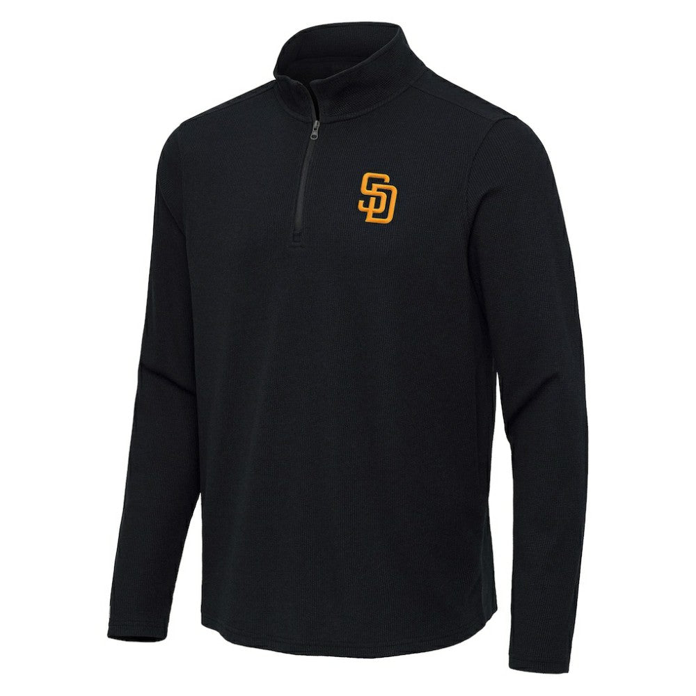 MLB San Diego Padres Antigua Sync Tri-Blend Quarter-Zip Pullover