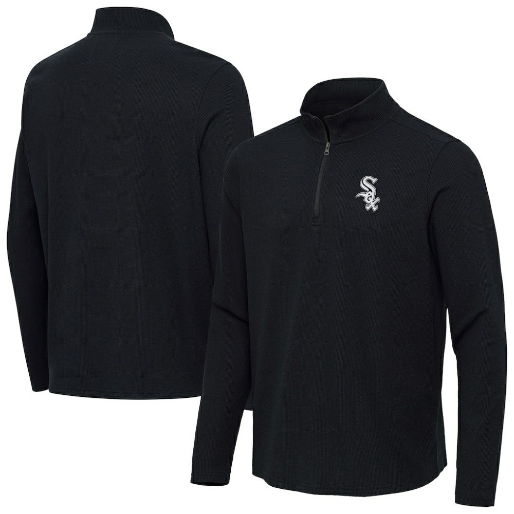 MLB Chicago White Sox Antigua Sync Tri-Blend Quarter-Zip Pullover