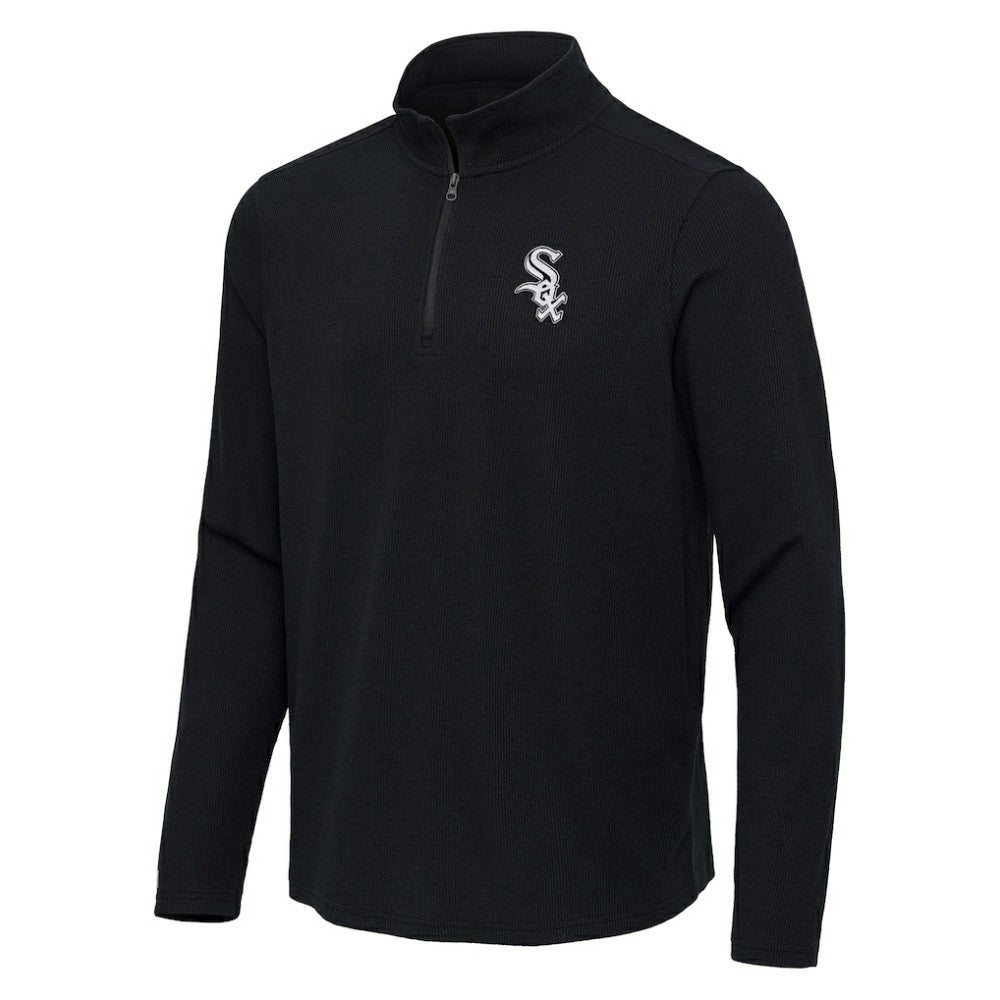 MLB Chicago White Sox Antigua Sync Tri-Blend Quarter-Zip Pullover