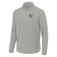 MLB Kansas City Royals Antigua Sync Tri-Blend Quarter-Zip Pullover