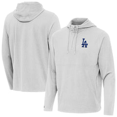 MLB Los Angeles Dodgers Antigua Connected Quarter-Zip Pullover Hoodie