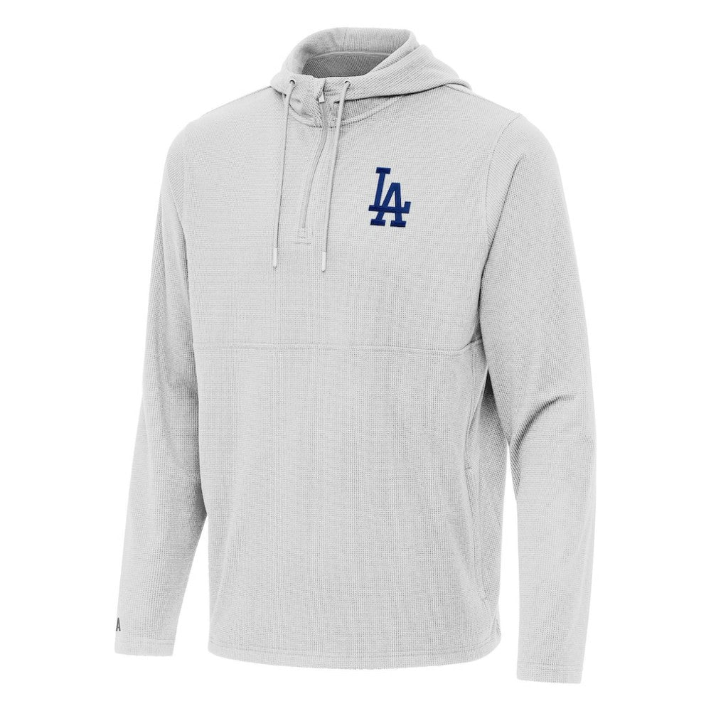 MLB Los Angeles Dodgers Antigua Connected Quarter-Zip Pullover Hoodie