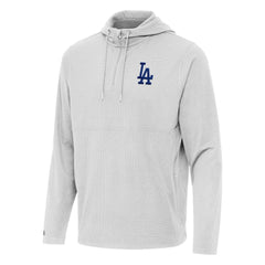 MLB Los Angeles Dodgers Antigua Connected Quarter-Zip Pullover Hoodie