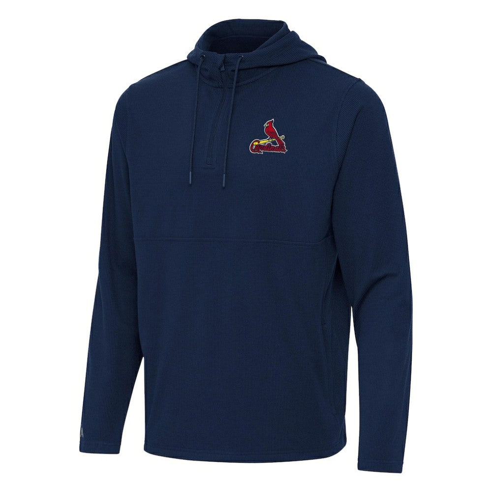 MLB St. Louis Cardinals Antigua Connected Quarter-Zip Pullover Hoodie