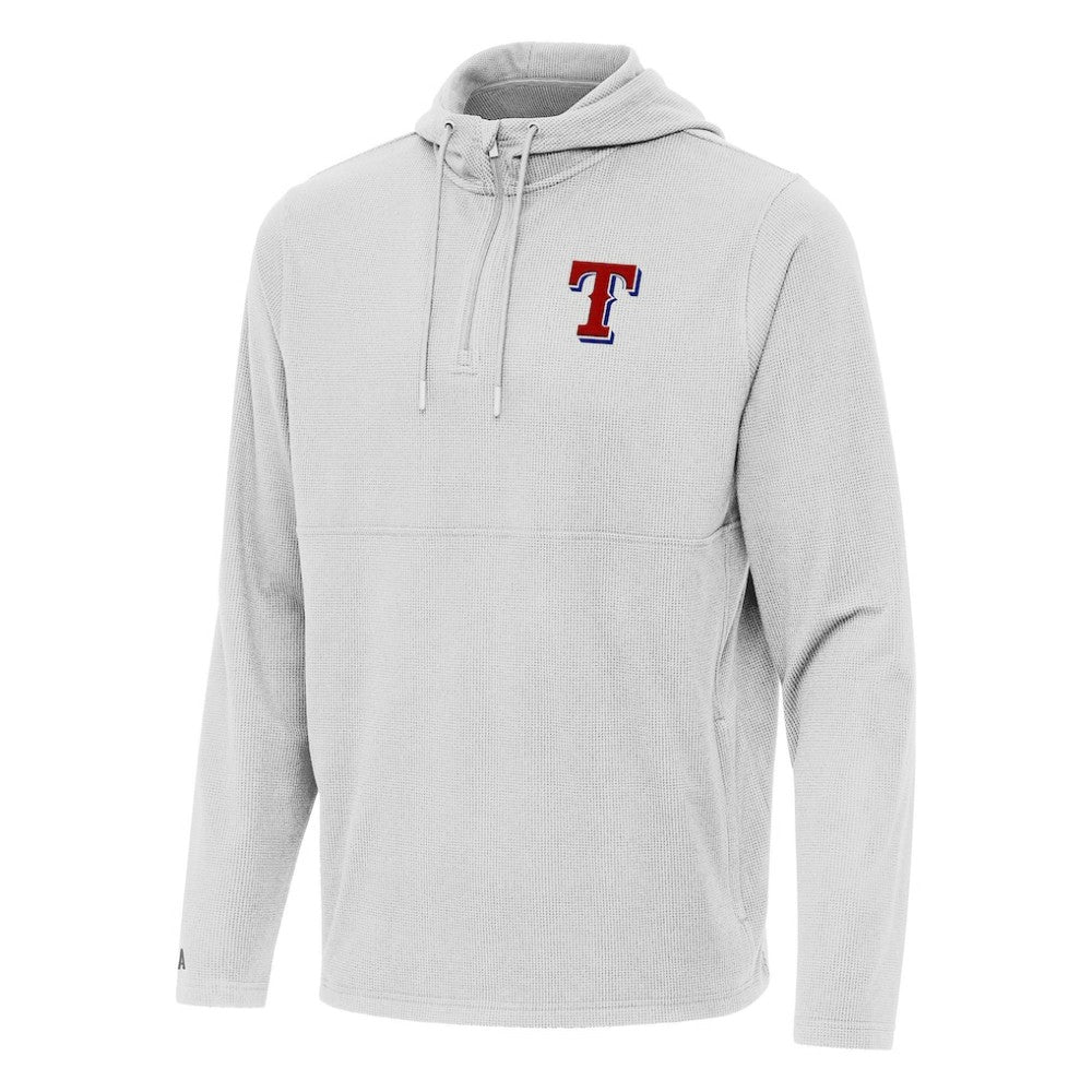 MLB Texas Rangers Antigua Connected Quarter-Zip Pullover Hoodie