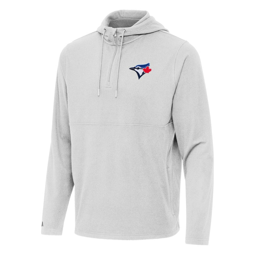 MLB Toronto Blue Jays Antigua Connected Quarter-Zip Pullover Hoodie