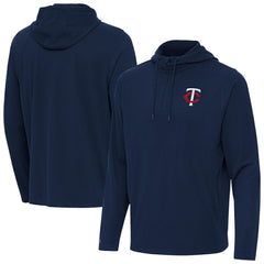MLB Minnesota Twins Antigua Connected Quarter-Zip Pullover Hoodie