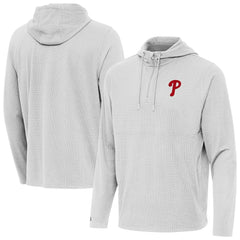MLB Philadelphia Phillies Antigua Connected Quarter-Zip Pullover Hoodie