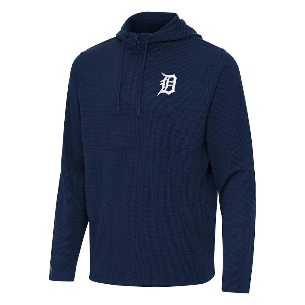 MLB Detroit Tigers Antigua Connected Quarter-Zip Pullover Hoodie