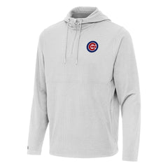 MLB Chicago Cubs Antigua Connected Quarter-Zip Pullover Hoodie