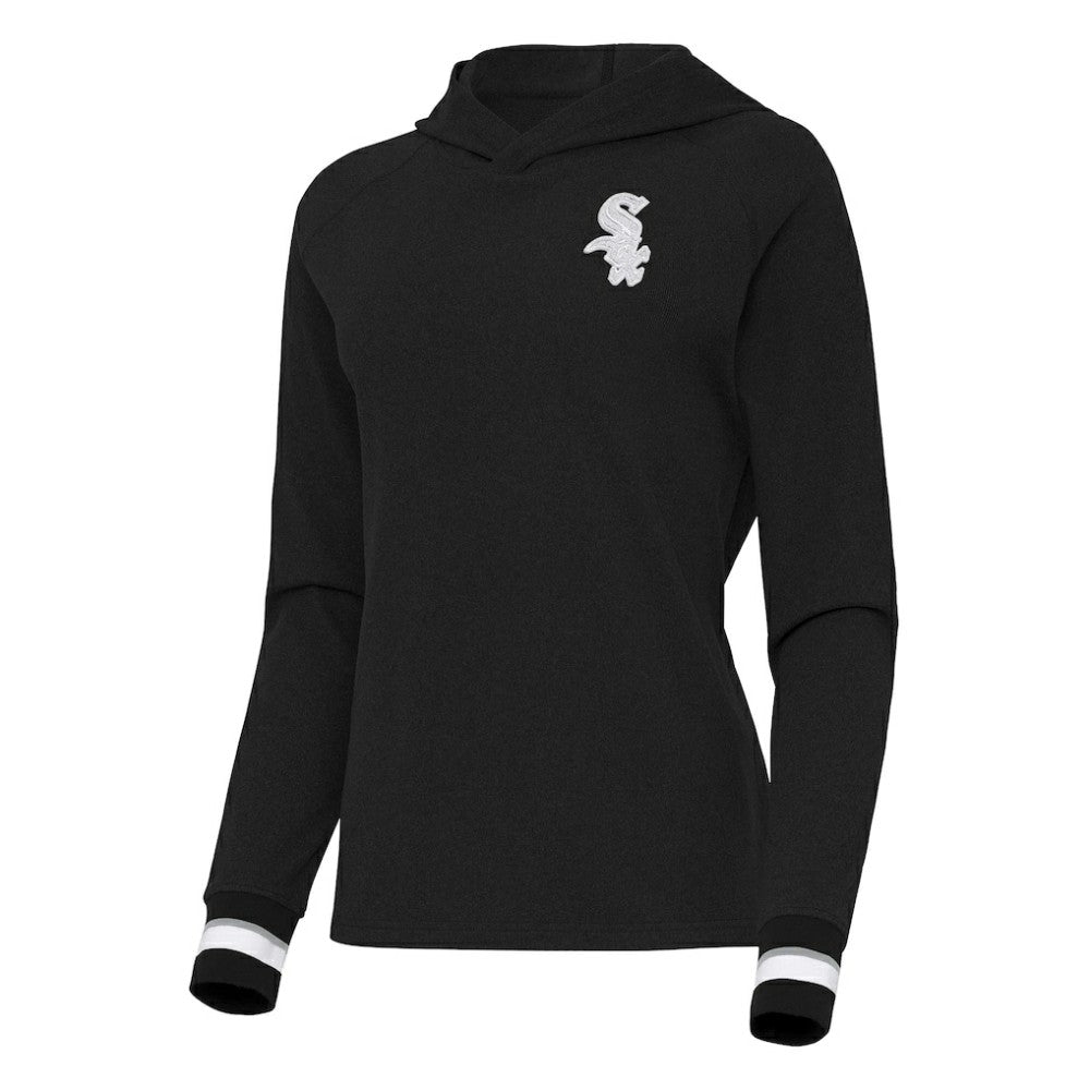 MLB Chicago White Sox Antigua Women's Trek Pullover Hoodie