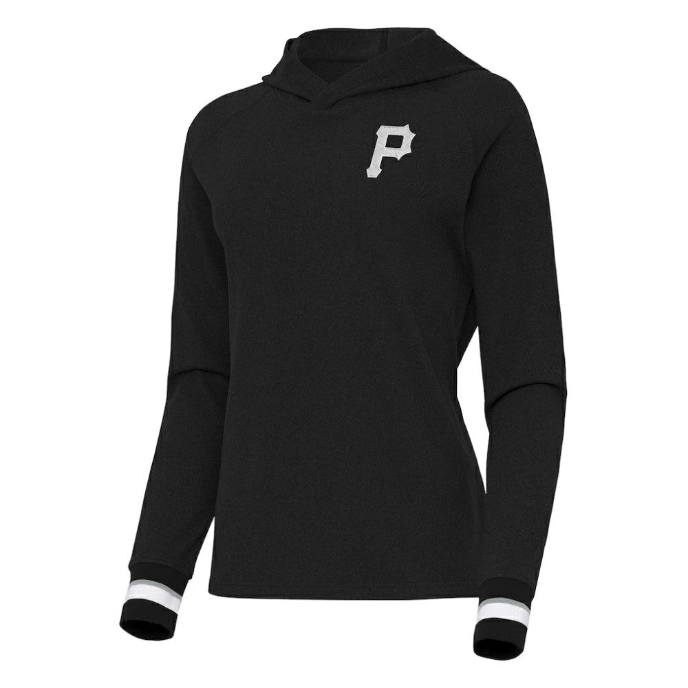 MLB Pittsburgh Pirates Antigua Women's Trek Pullover Hoodie