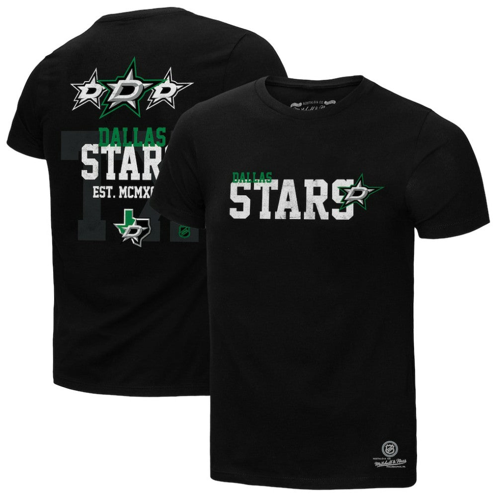 NHL Black Dallas Stars Mitchell & Ness Home T-Shirt