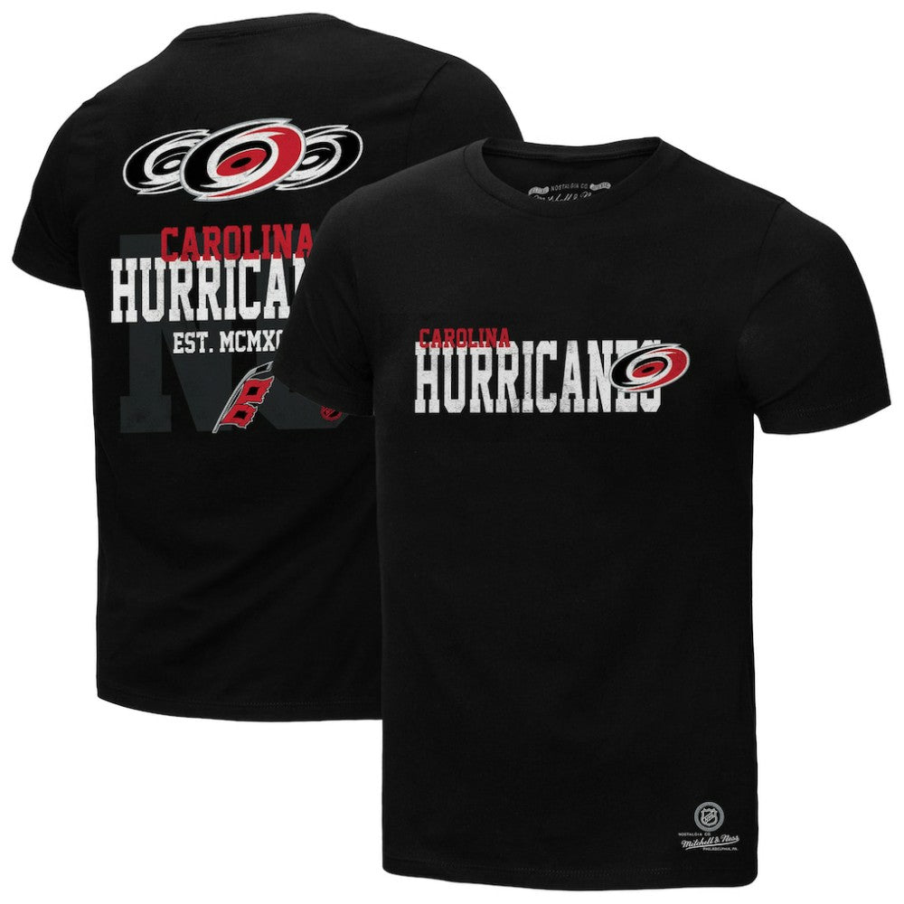 NHL Black Carolina Hurricanes Mitchell & Ness Home T-Shirt
