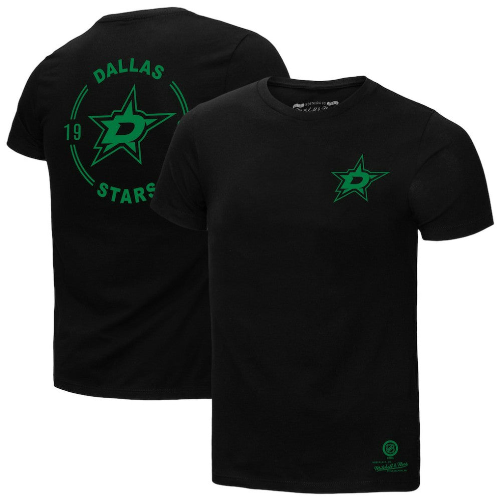 NHL Black Dallas Stars Mitchell & Ness Core Penalty Box 3.0 T-Shirt