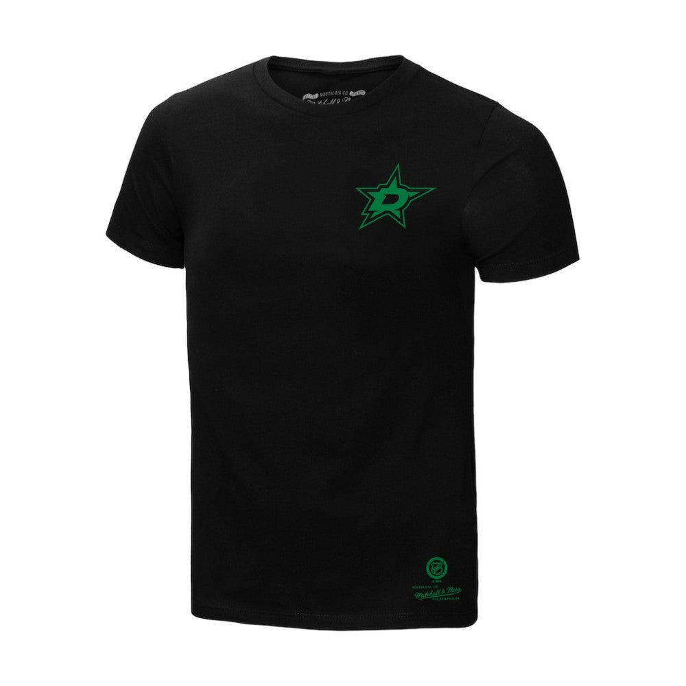 NHL Black Dallas Stars Mitchell & Ness Core Penalty Box 3.0 T-Shirt