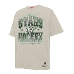 NHL Cream Dallas Stars Mitchell & Ness Women's Dump & Chase Boyfriend T-Shirt