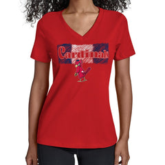 MLB St. Louis Cardinals Starter Women's Team Color Shading V-Neck T-Shirt