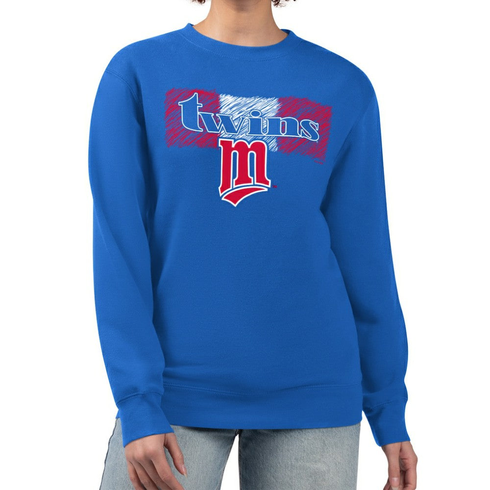 MLB Minnesota Twins Starter Women's Team Color Shading Fleece Pullover Sweatshirt