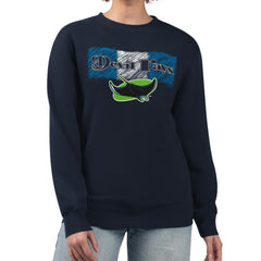 MLB Tampa Bay Rays Starter Women's Team Color Shading Fleece Pullover Sweatshirt