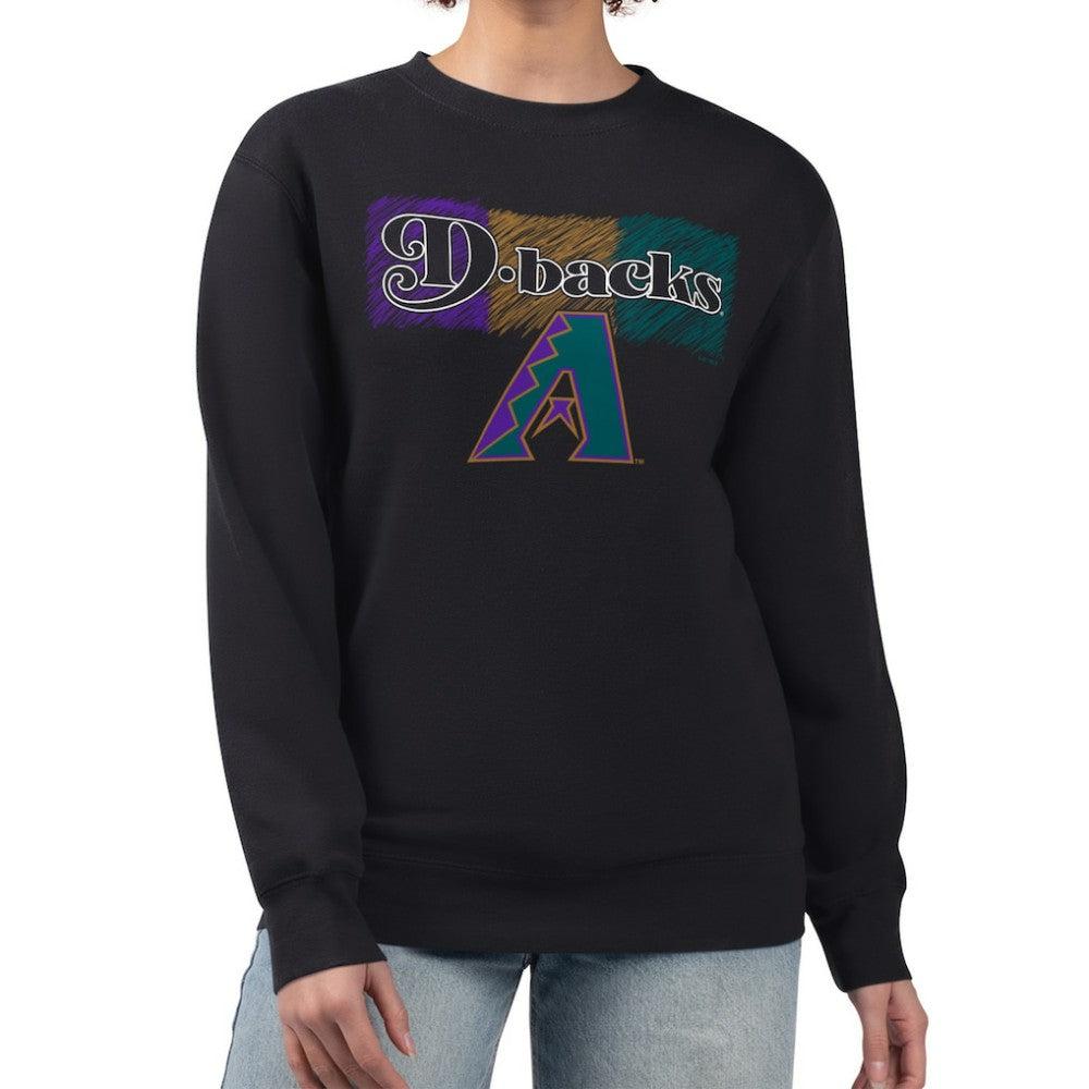 MLB Arizona Diamondbacks Starter Women's Team Color Shading Fleece Pullover Sweatshirt