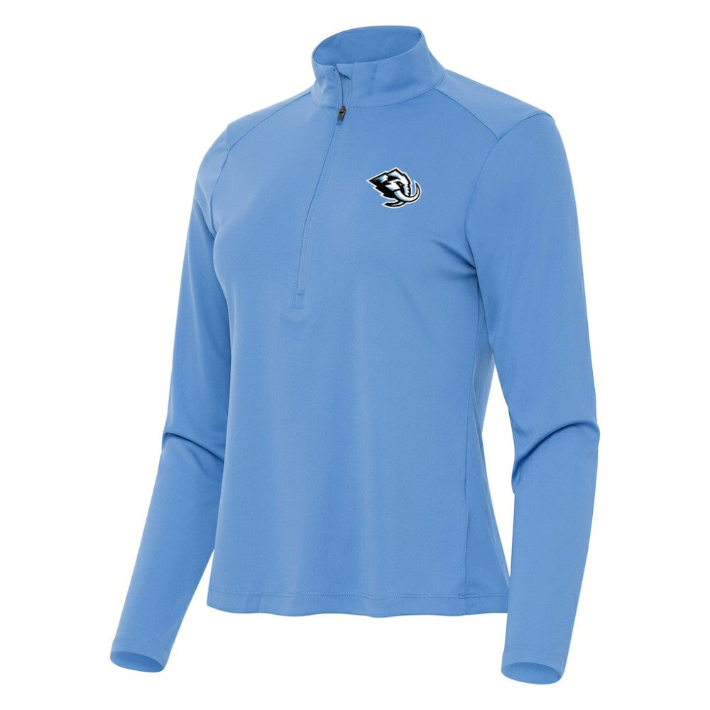 NHL Powder Blue Utah Mammoth Antigua Women's Tribute Half-Zip Pullover