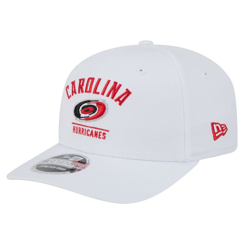 NHL White Carolina Hurricanes New Era Team Lockup Basic 9SEVENTY Adjustable Hat