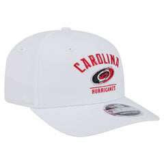 NHL White Carolina Hurricanes New Era Team Lockup Basic 9SEVENTY Adjustable Hat