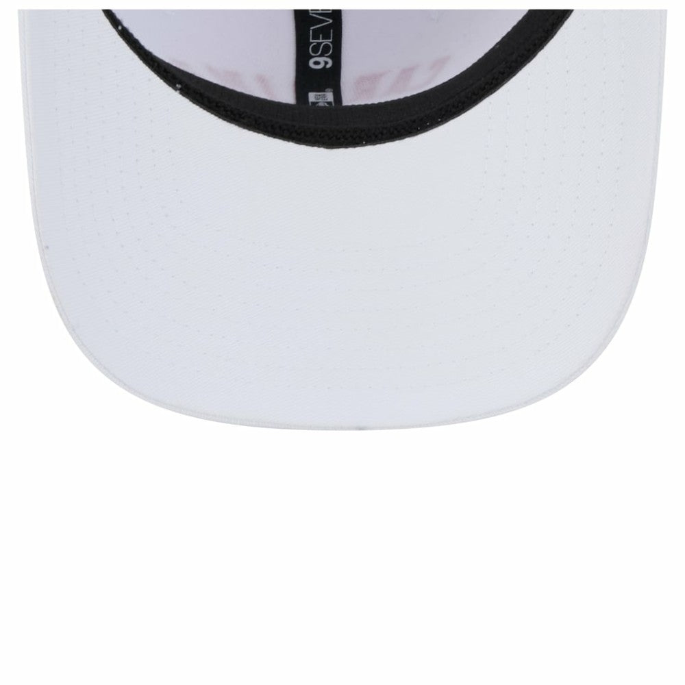 NHL White Carolina Hurricanes New Era Team Lockup Basic 9SEVENTY Adjustable Hat