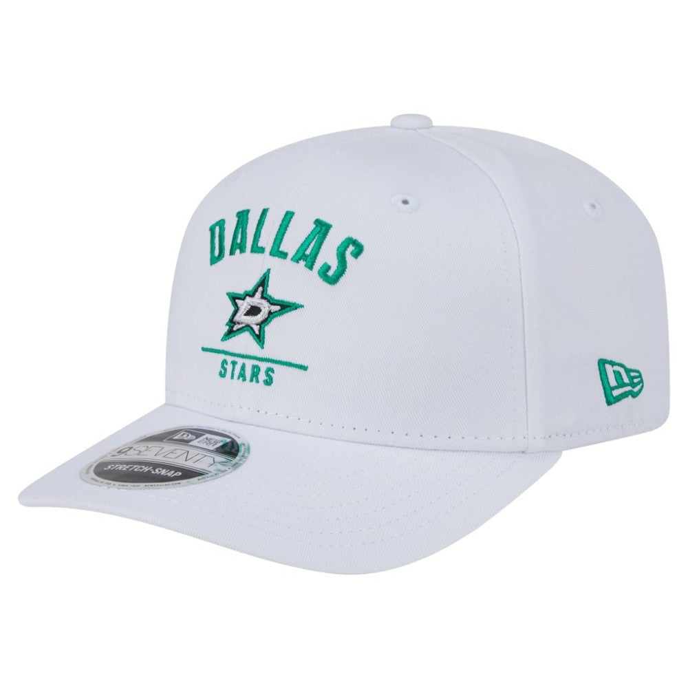 NHL White Dallas Stars New Era Team Lockup Basic 9SEVENTY Adjustable Hat