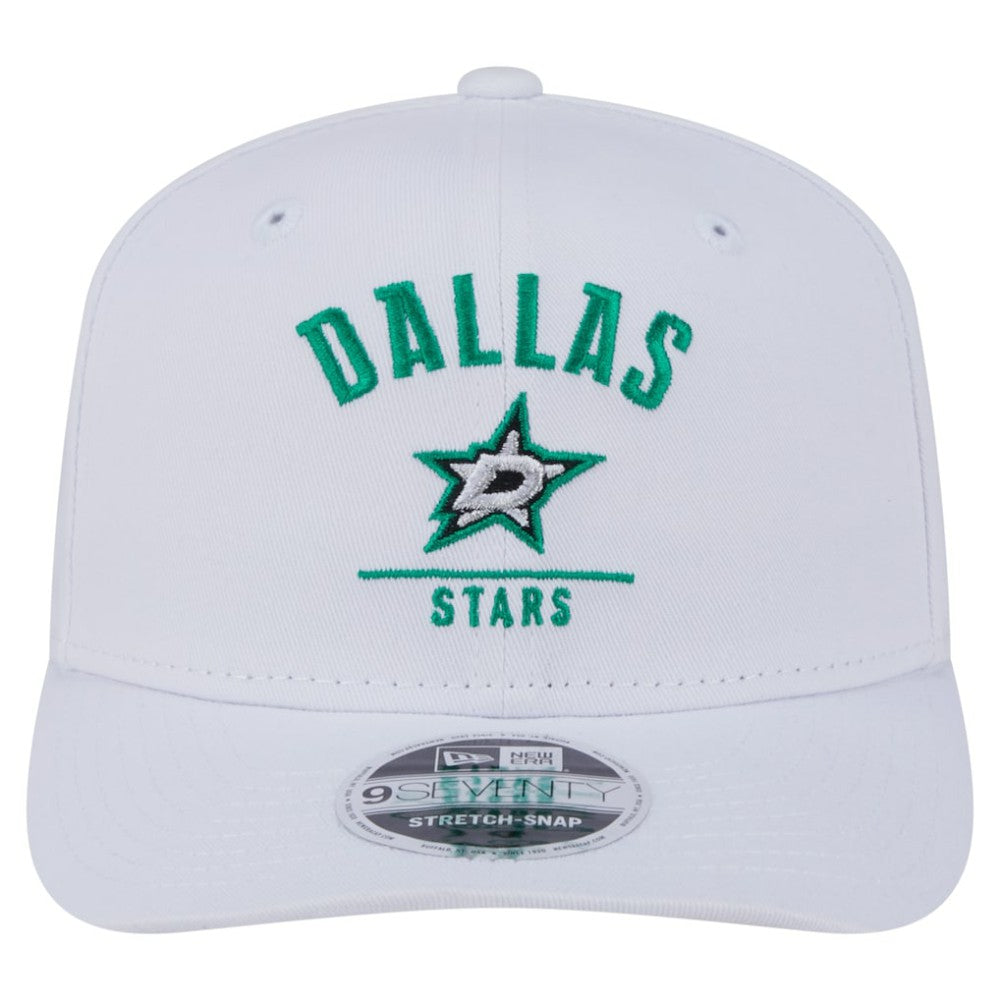 NHL White Dallas Stars New Era Team Lockup Basic 9SEVENTY Adjustable Hat