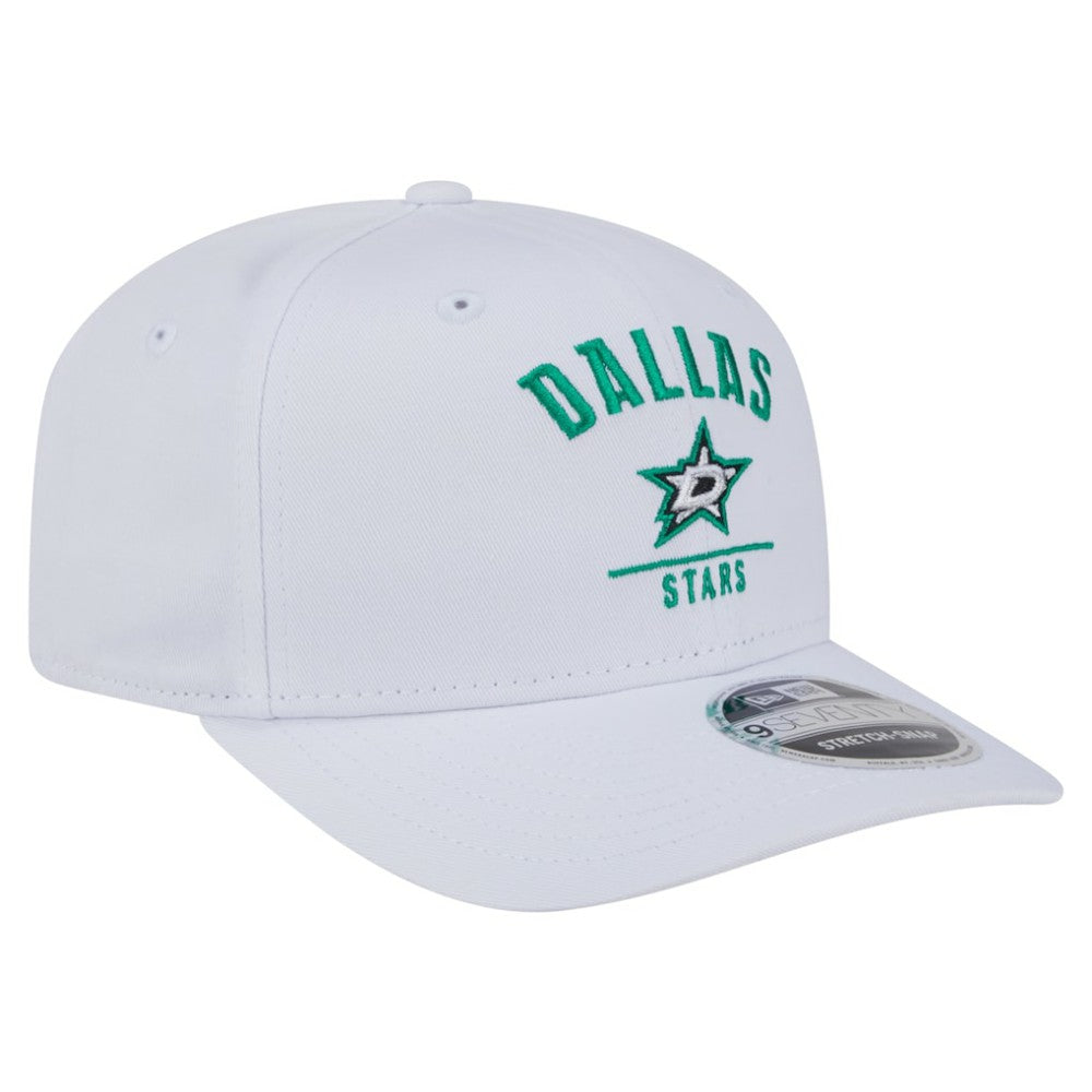 NHL White Dallas Stars New Era Team Lockup Basic 9SEVENTY Adjustable Hat