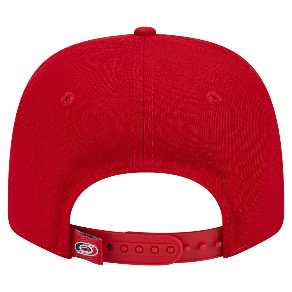 NHL Red Carolina Hurricanes New Era Logo Basic 9SEVENTY Adjustable Hat